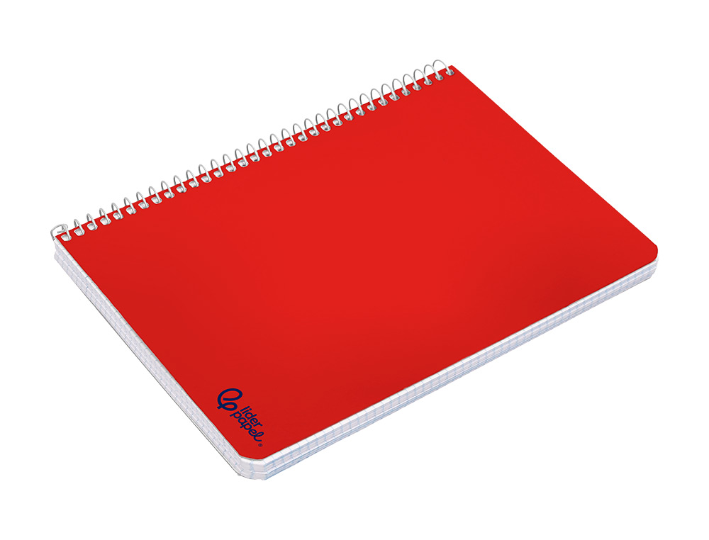 CUADERNO ESPIRAL LIDERPAPEL DIN A5 SMART TAPA BLANDA 80H 75GR MILIMETRADO 2MM COLORES SURTIDOS