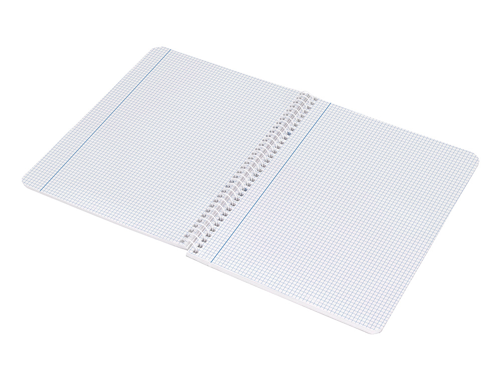 CUADERNO ESPIRAL LIDERPAPEL DIN A5 WITTY TAPA DURA 80H 90GR CUADRO 3MM CON MARGEN COLORES SURTIDOS