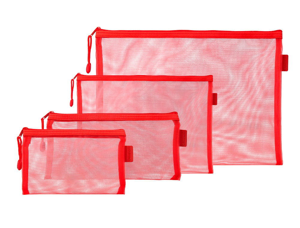 BOLSA ZIPPER BAG LIDERPAPEL POLIESTER TRANSPIRABLE MULTIUSOS EXPOSITOR DE 40 UNIDADES TAMAOS Y COLORES