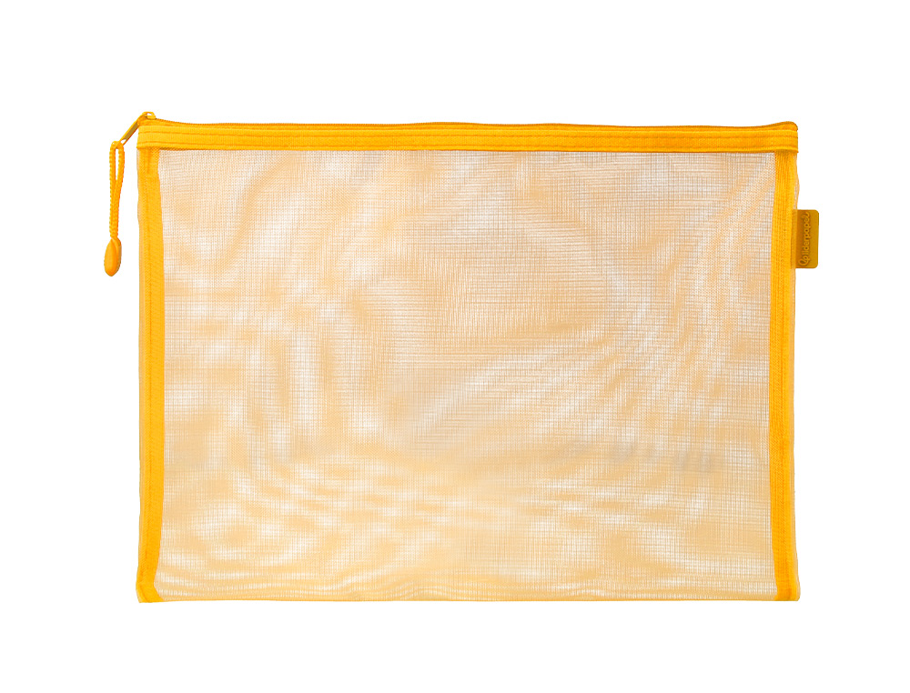 BOLSA ZIPPER BAG LIDERPAPEL POLIESTER TRANSPIRABLE MULTIUSOS DIN A5 AMARILLO