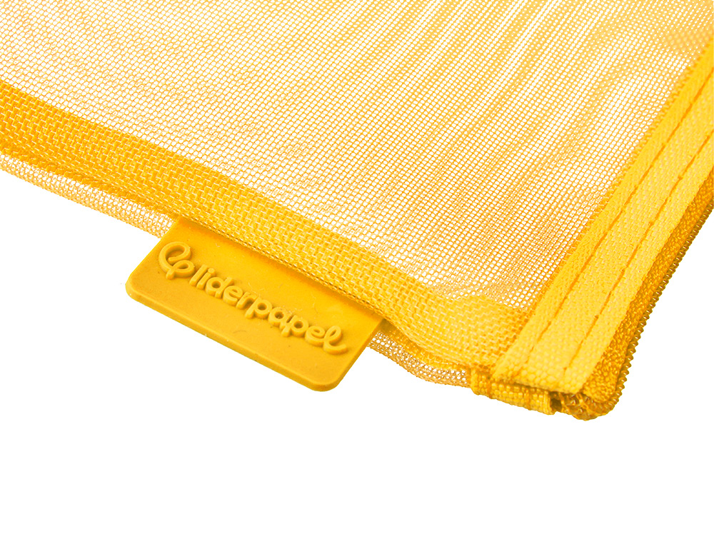 BOLSA ZIPPER BAG LIDERPAPEL POLIESTER TRANSPIRABLE MULTIUSOS DIN A5 AMARILLO