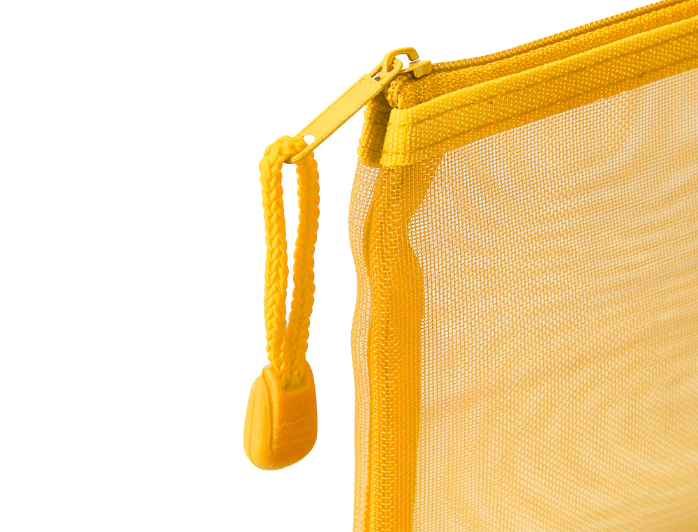 BOLSA ZIPPER BAG LIDERPAPEL POLIESTER TRANSPIRABLE MULTIUSOS DIN A5 AMARILLO