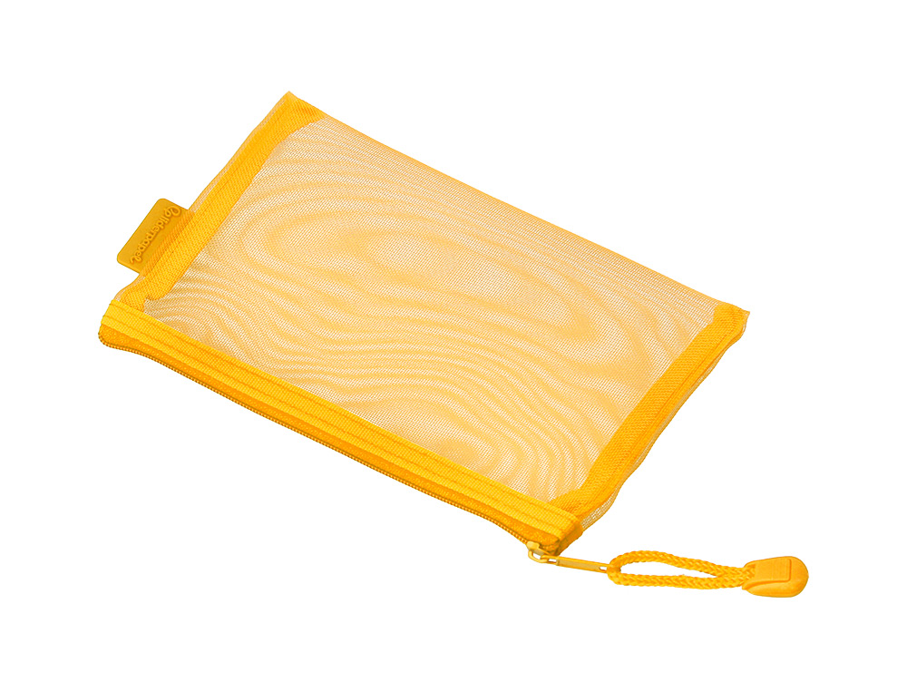 BOLSA ZIPPER BAG LIDERPAPEL POLIESTER TRANSPIRABLE MULTIUSOS DIN A6 AMARILLO