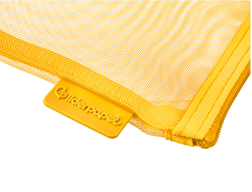 BOLSA ZIPPER BAG LIDERPAPEL POLIESTER TRANSPIRABLE MULTIUSOS DIN A6 AMARILLO