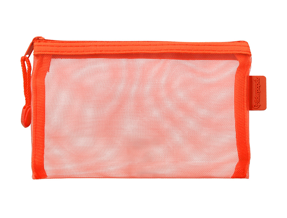 BOLSA ZIPPER BAG LIDERPAPEL POLIESTER TRANSPIRABLE MULTIUSOS DIN A6 NARANJA