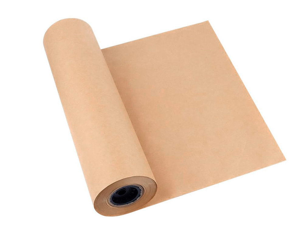 PAPEL KRAFT LIDERPAPEL MARRON BOBINA 1 MT X 357 MT ESPECIAL PARA EMBALAJE PESO 25 KG