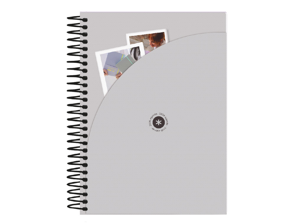 AGENDA ESPIRAL ANTARTIK MANIFEST A5+ 2026 DÍA PÁGINA AZUL PAPEL 80G FSC