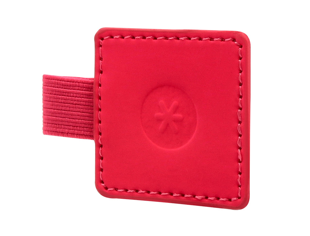 PORTABOLIGRAFO AUTOADHESIVO ANTARTIK PARA CUADERNO NOTE CON ELASTICO HASTA 15 MM GROSOR 80 MM FUCSIA 40X40 MM
