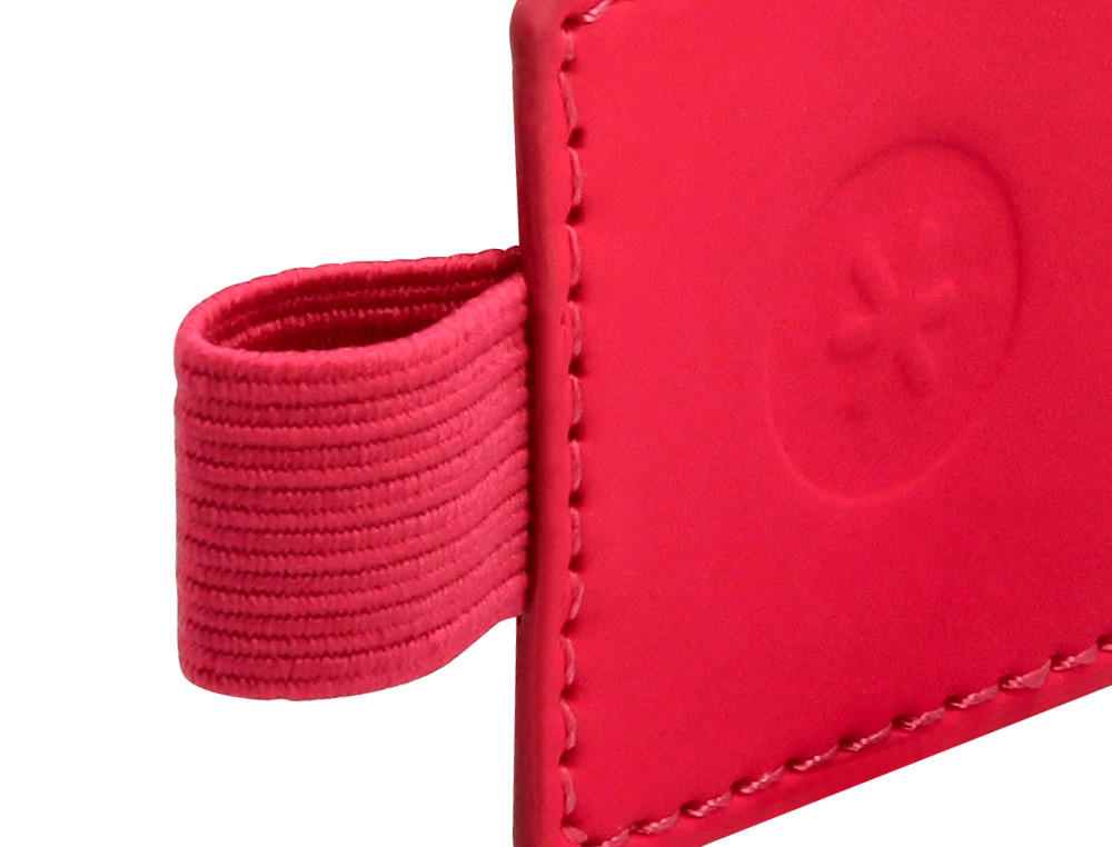PORTABOLIGRAFO AUTOADHESIVO ANTARTIK PARA CUADERNO NOTE CON ELASTICO HASTA 15 MM GROSOR 80 MM FUCSIA 40X40 MM