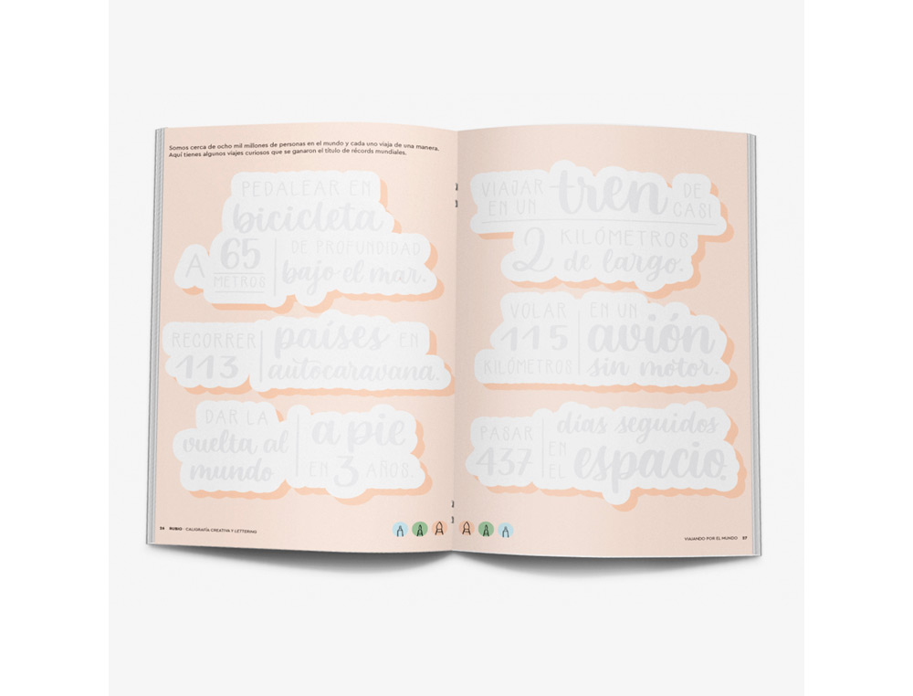 CUADERNO RUBIO LETTERING CALIGRAFIA CREATIVA VIAJANDO POR EL MUNDO