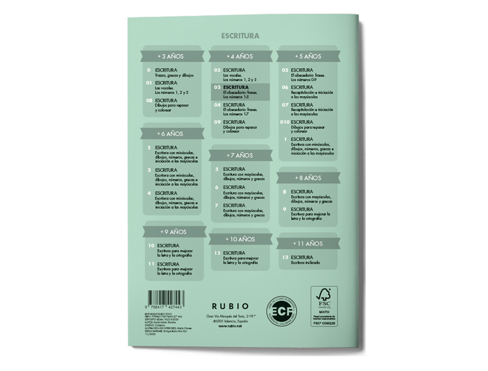 CUADERNO RUBIO CALIGRAFIA N 03