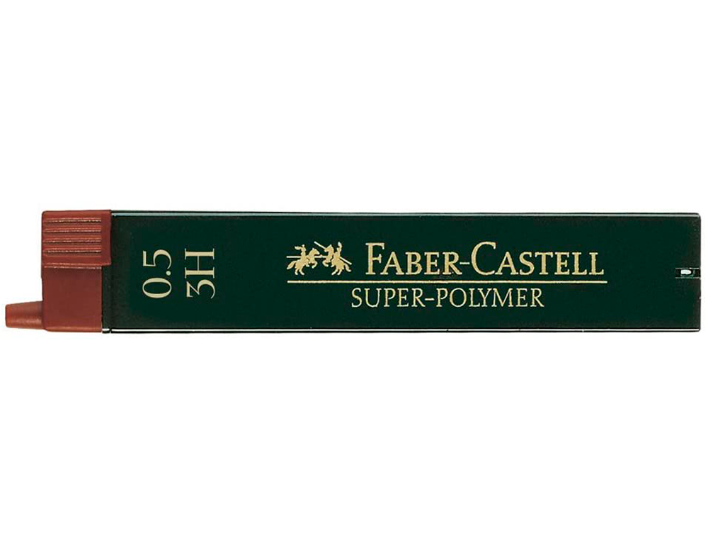 MINAS FABER GRAFITO 9065 0,5 MM 3H ESTUCHE DE 12 MINAS