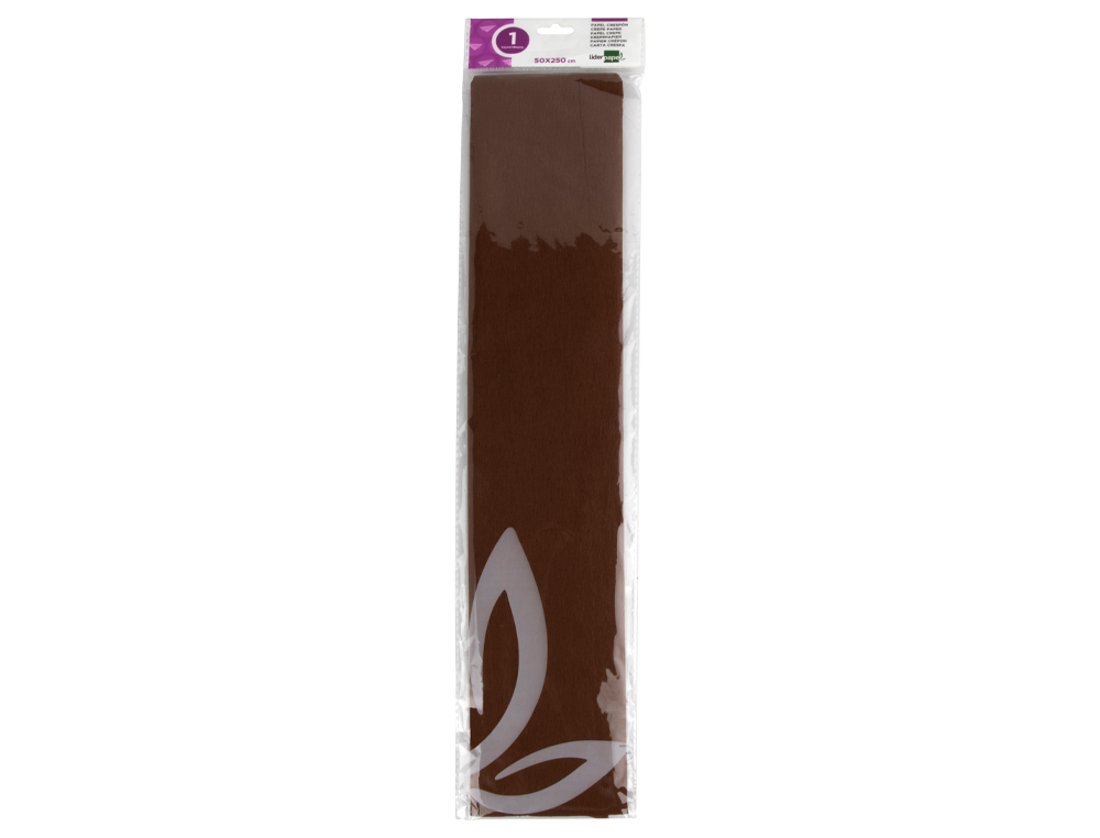PAPEL CRESPON LIDERPAPEL 50 CM X 2.5M 34G/M2 MARRON