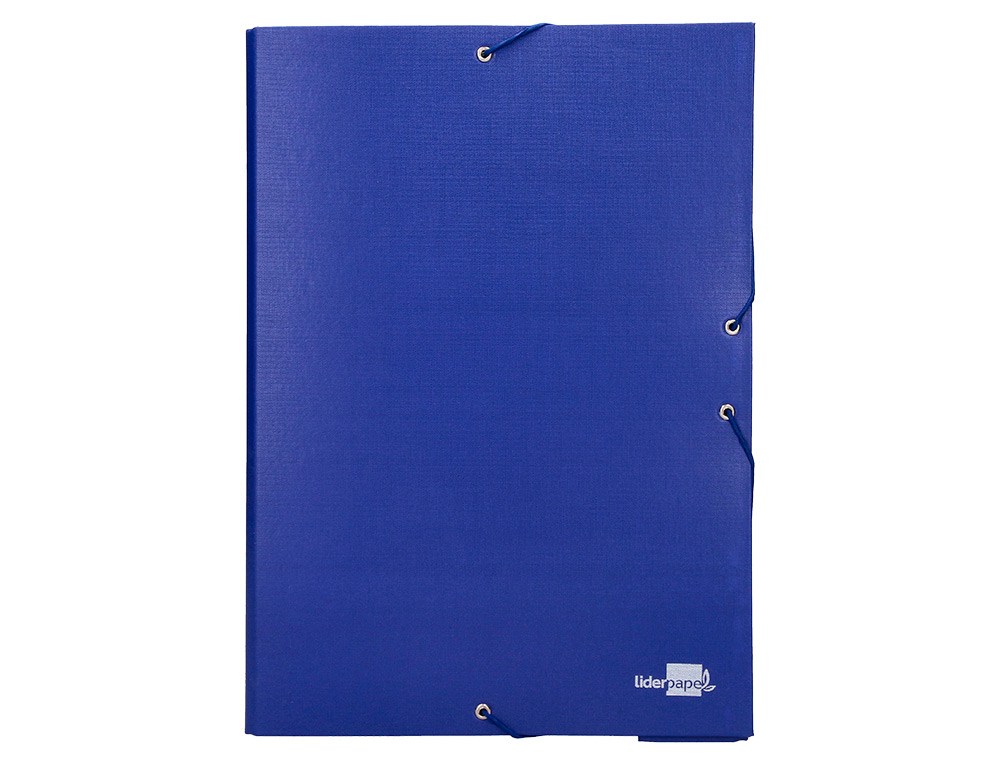 CARPETA PROYECTOS LIDERPAPEL FOLIO LOMO 70MM CARTON FORRADO AZUL