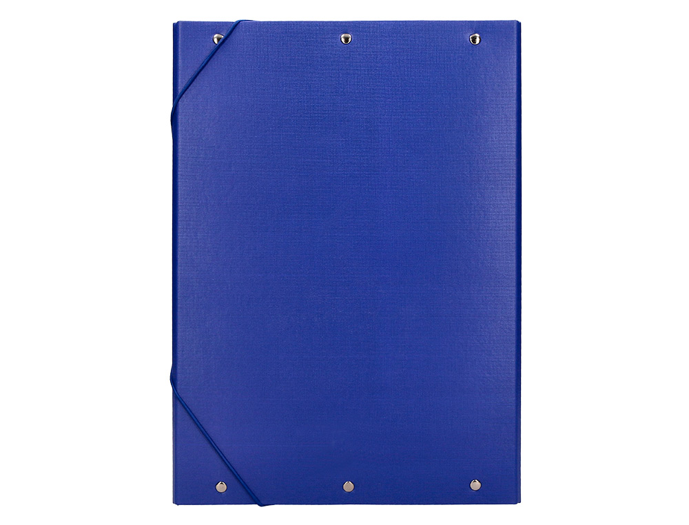 CARPETA PROYECTOS LIDERPAPEL FOLIO LOMO 70MM CARTON FORRADO AZUL