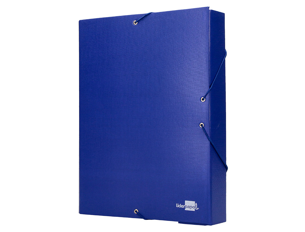 CARPETA PROYECTOS LIDERPAPEL FOLIO LOMO 70MM CARTON FORRADO AZUL