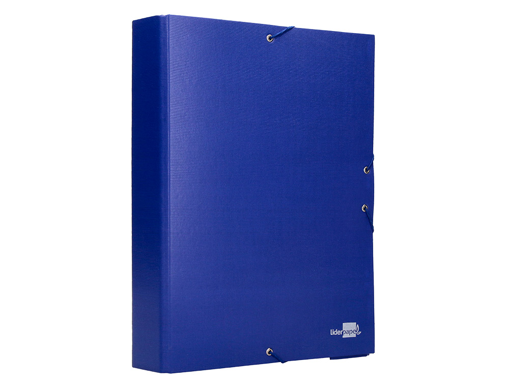 CARPETA PROYECTOS LIDERPAPEL FOLIO LOMO 70MM CARTON FORRADO AZUL