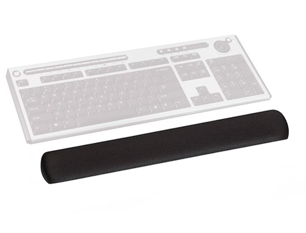 REPOSAMUÑECAS DE GEL Q-CONNECT COLOR NEGRO 475X80X250 MM