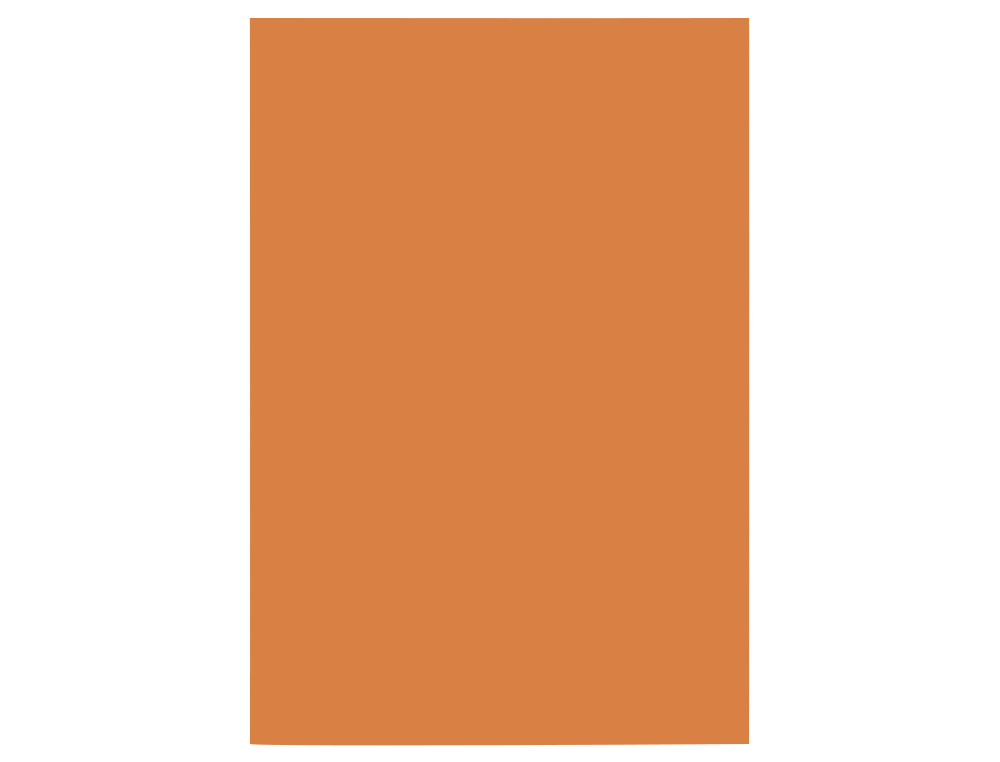 CARTULINA LIDERPAPEL A4 180G/M2 NARANJA FUERTE PAQUETE DE 100 HOJAS