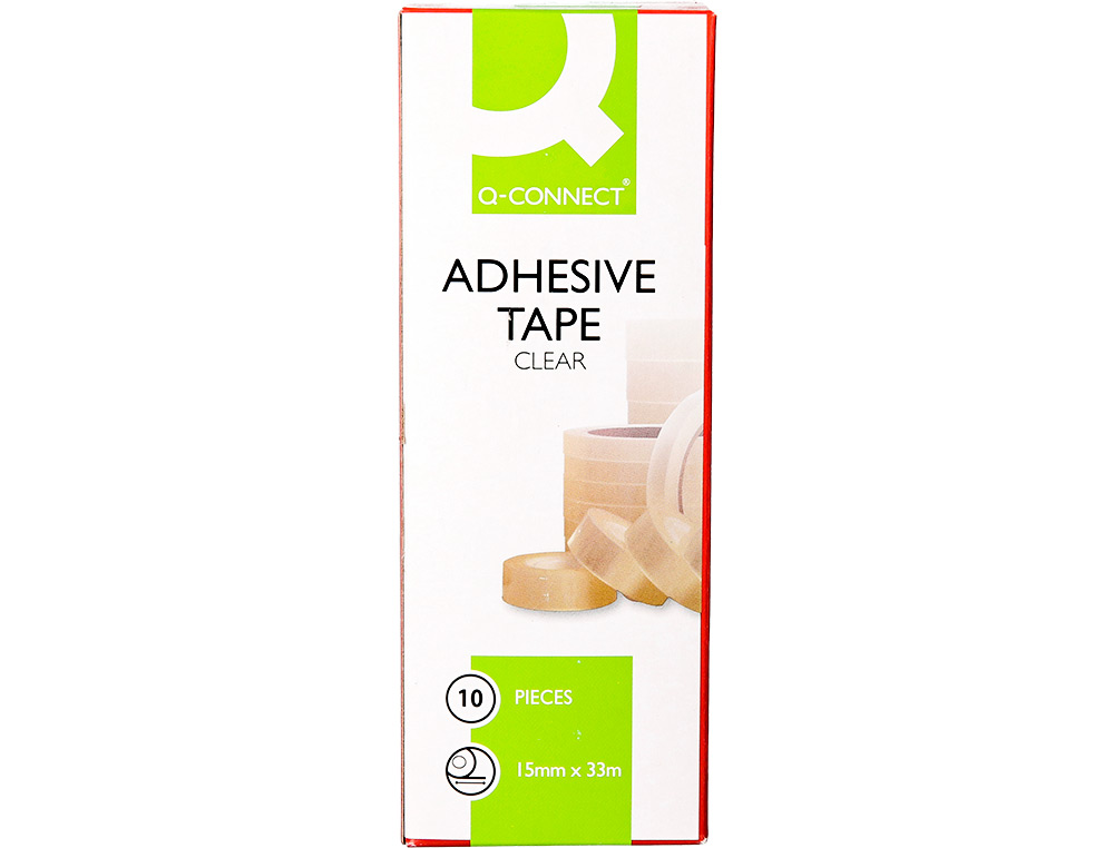 CINTA ADHESIVA Q-CONNECT TRANSPARENTE 33 MT X 15 MM