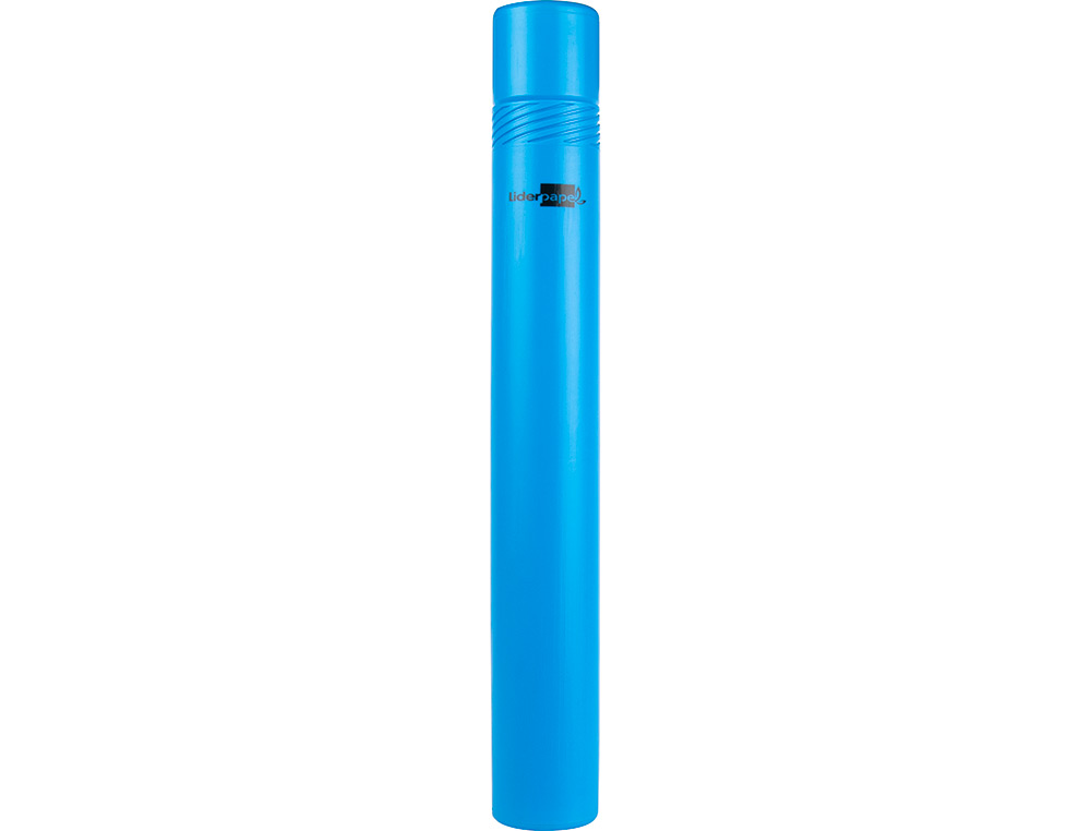 PORTAPLANOS PLASTICO LIDERPAPEL DIAMETRO 6 CM EXTENSIBLE HASTA 80 AZUL
