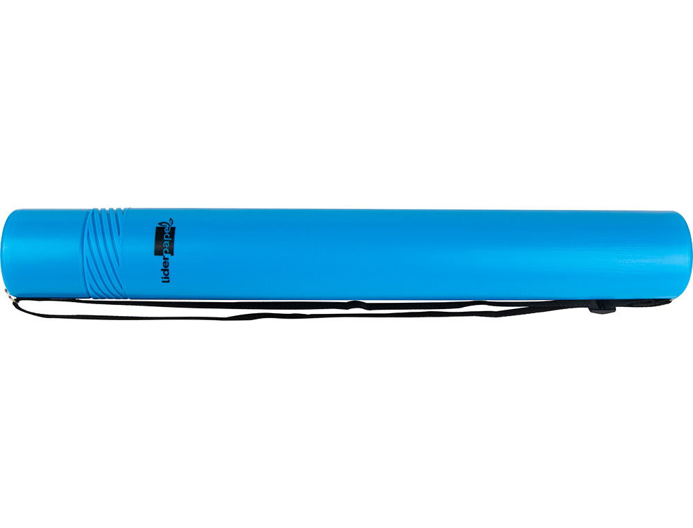 PORTAPLANOS PLASTICO LIDERPAPEL DIAMETRO 6 CM EXTENSIBLE HASTA 80 AZUL