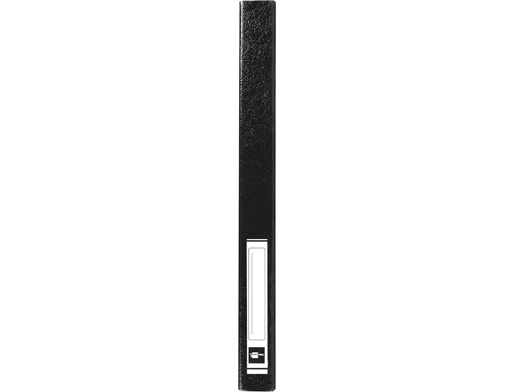 CARPETA PROYECTOS LIDERPAPEL FOLIO LOMO 30MM CARTON GOFRADO NEGRA