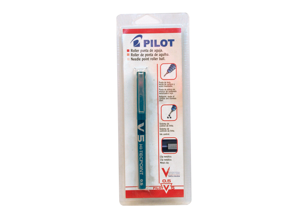 ROTULADOR PILOT V-5 AZUL BLISTER DE 1 UNIDAD