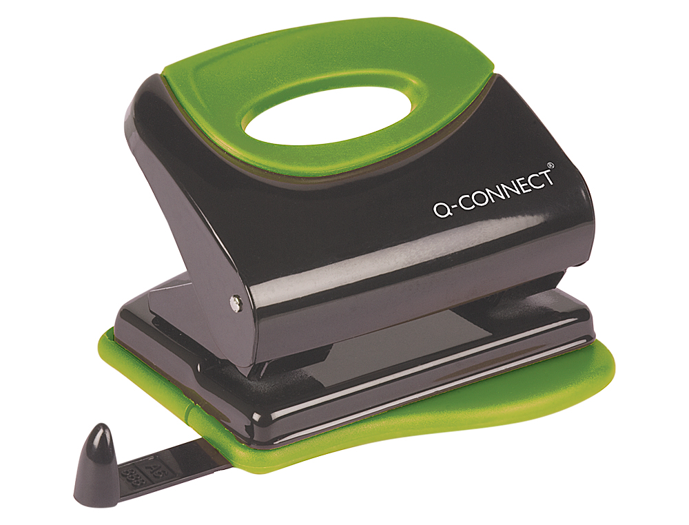 TALADRADOR Q-CONNECT KF00995 METALICO CON EMPUADURA DE CAUCHO CAPACIDAD 20 HOJAS