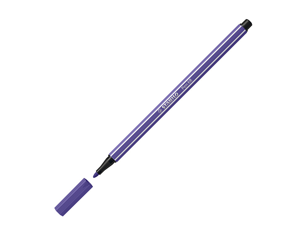 ROTULADOR STABILO ACUARELABLE PEN 68 VIOLETA PUNTA GRUESA 1MM