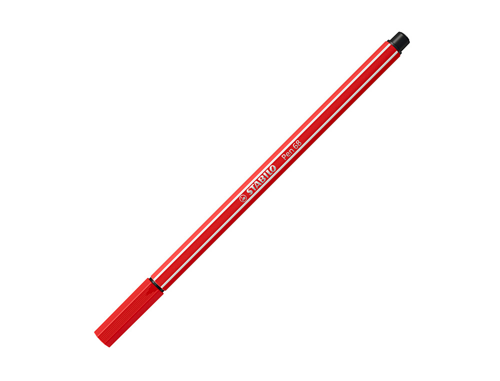 ROTULADOR STABILO ACUARELABLE PEN 68 ROJO CARMIN PUNTA GRUESA 1MM