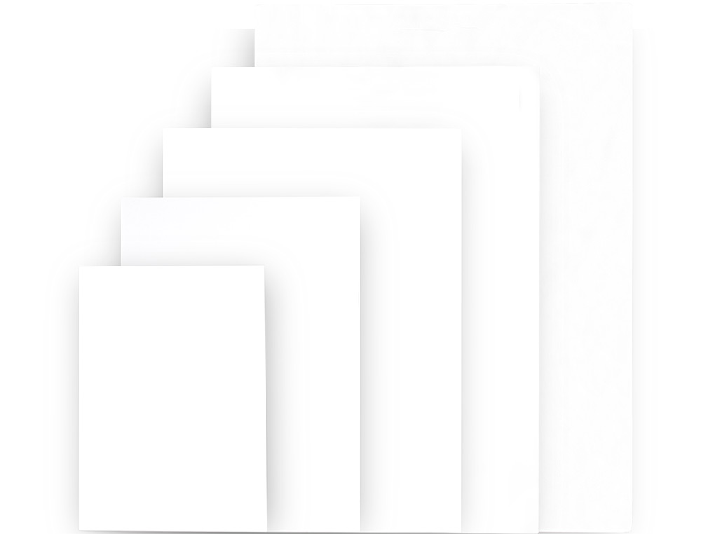 CARTON PLUMA LIDERPAPEL BLANCO DOBLE CARA DIN A4 ESPESOR 3MM