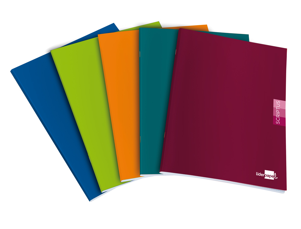 LIBRETA LIDERPAPEL SCRIPTUS A4 48 HOJAS 90GR CUADRO 3MM CON MARGEN