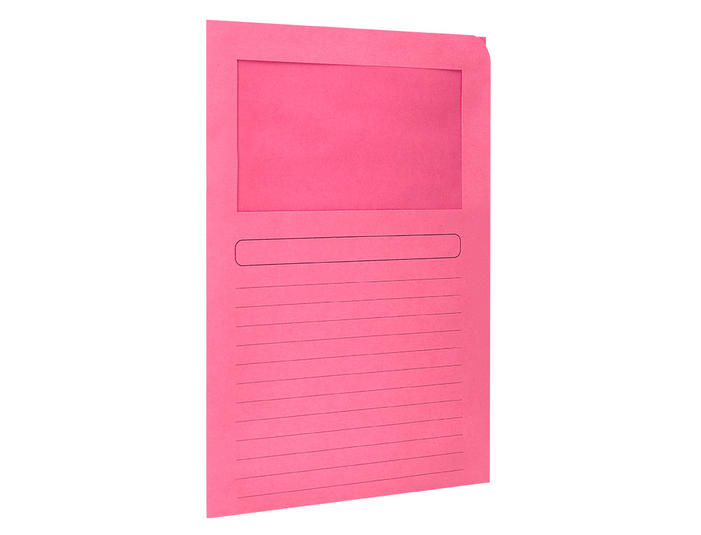 SUBCARPETA CARTULINA Q-CONNECT DIN A4 COLORES SURTIDOS CON VENTANA TRANSPARENTE 120G/M2 PAQUETE DE 25 UNIDADES