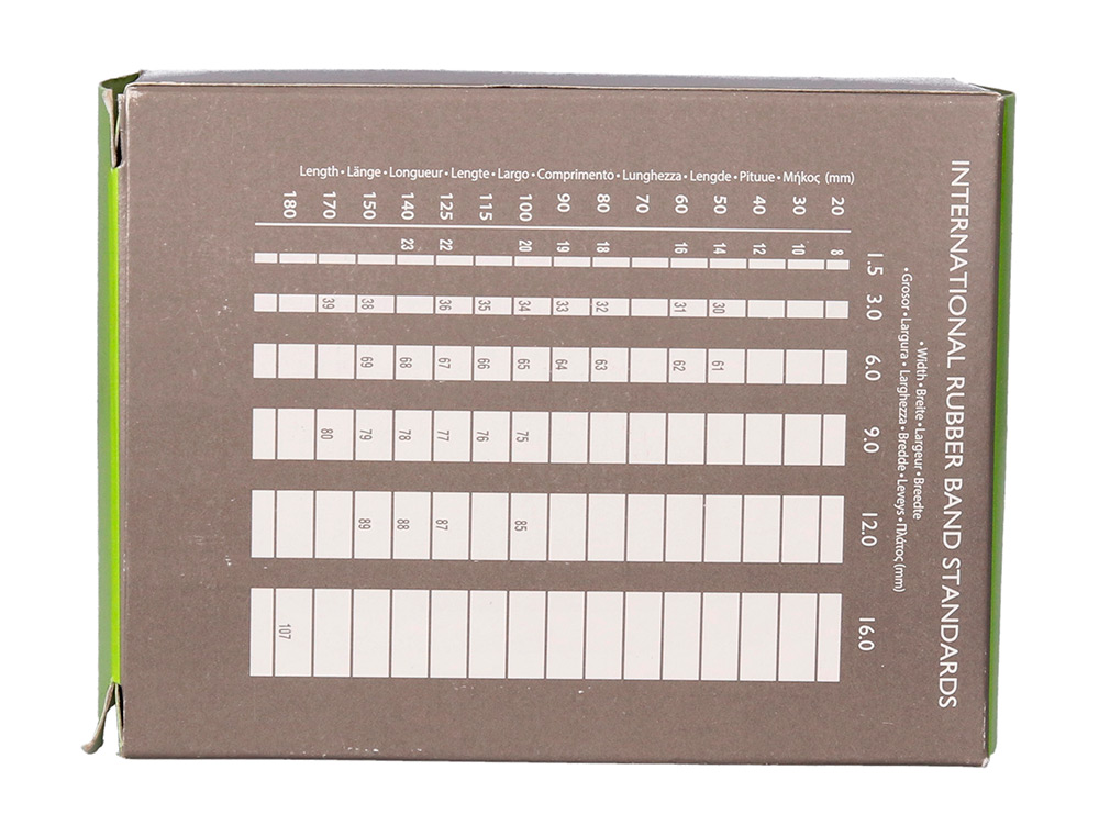 GOMILLAS ELASTICAS Q-CONNECT 100 GR NUMERO 4 40 X 2 MM