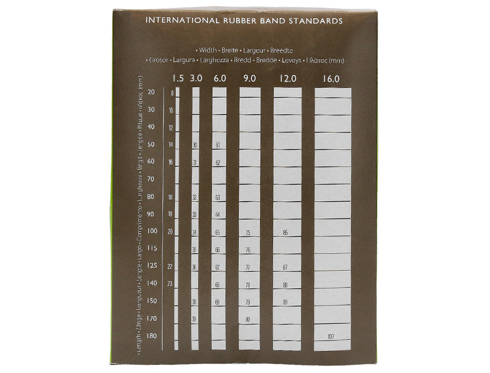 GOMILLAS ELASTICAS Q-CONNECT 1000 GR NUMERO 8 80 X 2 MM