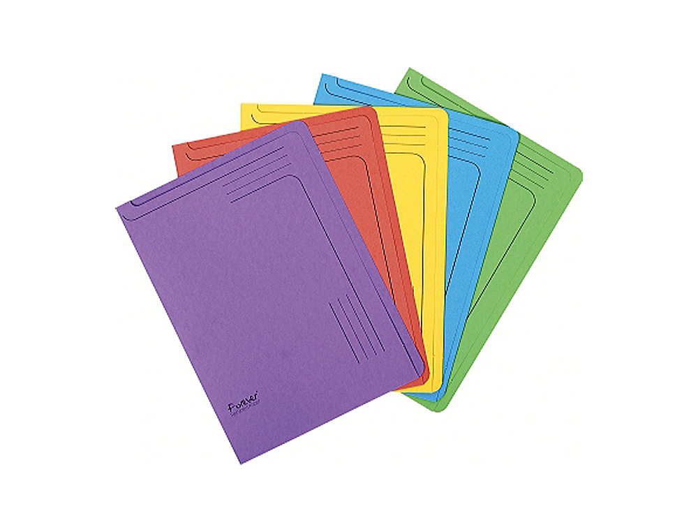CARPETA DOSSIER UERO CARTULINA EXACOMPTA DIN A4 290 GR PAQUETE DE 5 UNIDADES COLORES SURTIDOS