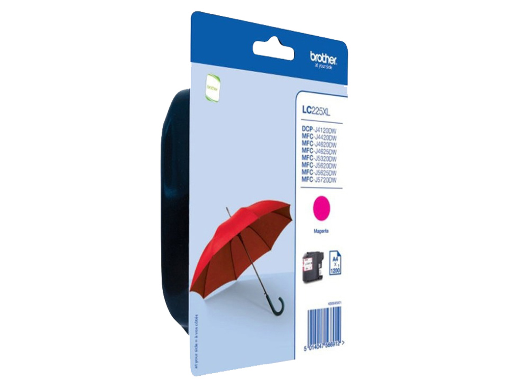 INK-JET BROTHER LC-225XLMBP MFC-J 4420 DW / MFC-J 5620 DW MAGENTA ALTA CAPACIDAD 1200 PAG