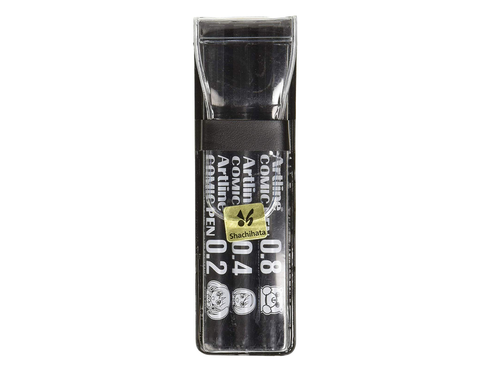 ROTULADOR ARTLINE COMIC PEN CALIBRADO MICROMETRICO NEGRO BOLSA DE 3 UDS 0,2 0,4 0,8 MM