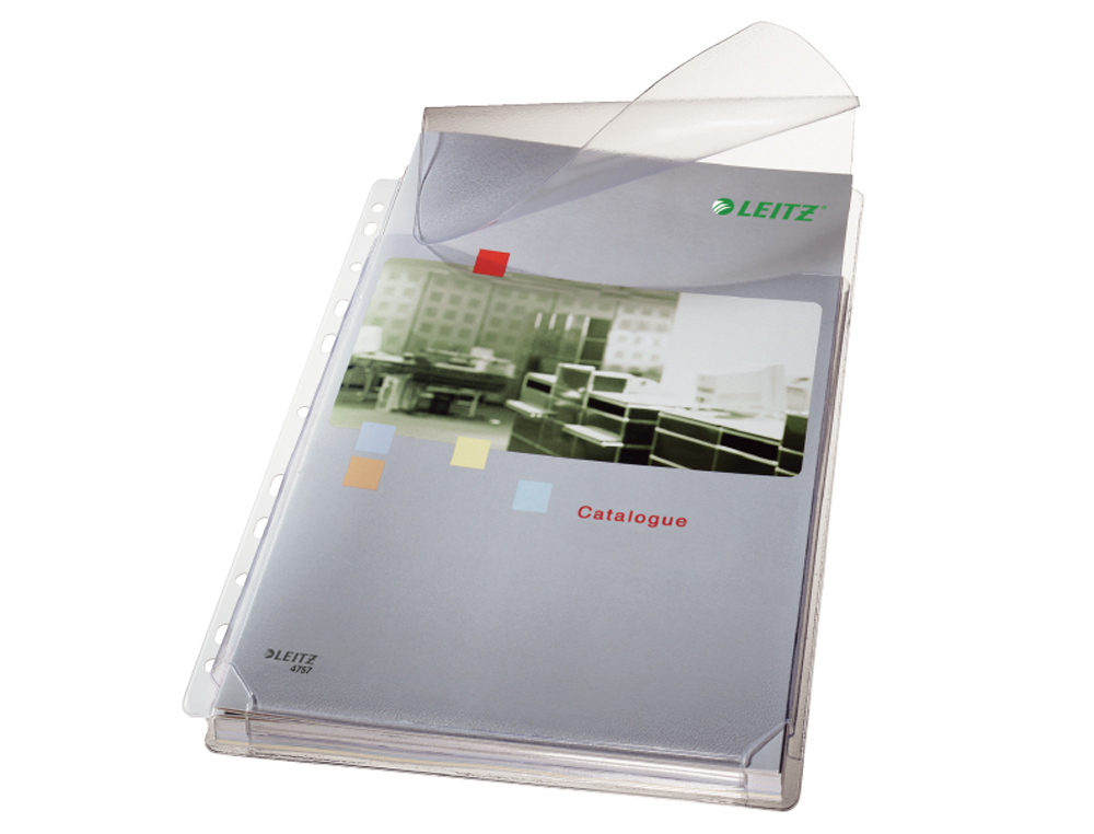 FUNDA MULTITALADRO ESSELTE DIN A4 PVC 170 MC CON FUELLE Y SOLAPA SUPERIOR CAPACIDAD 200 HOJAS PACK DE 5 UNIDADES