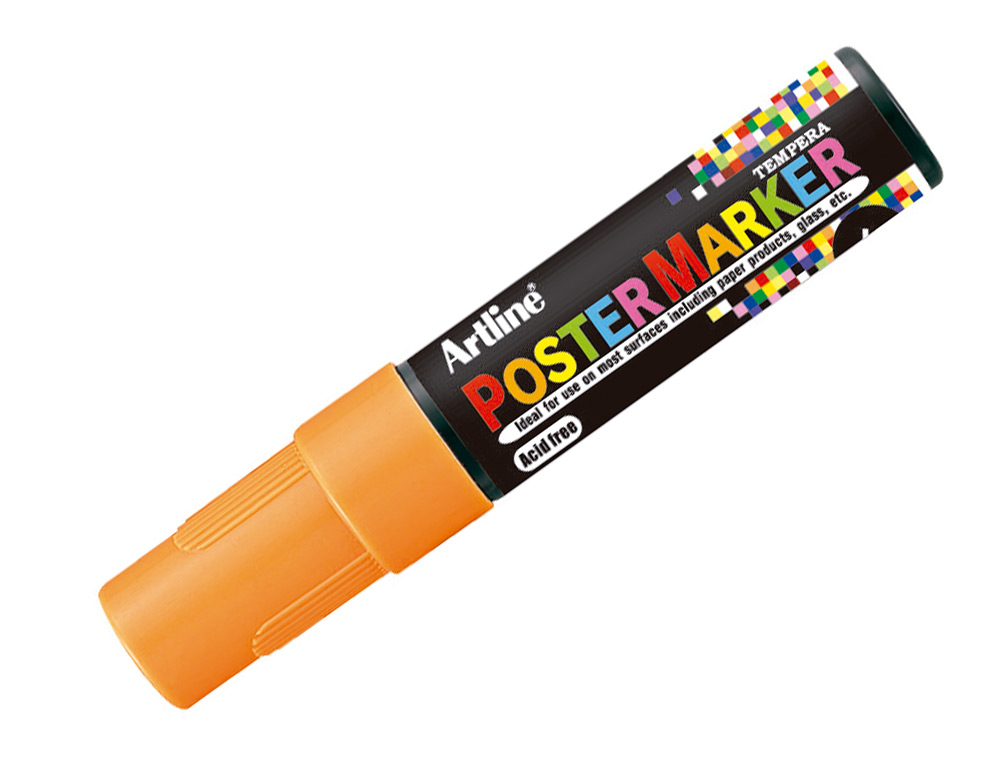 ROTULADOR ARTLINE POSTER MARKER EPP-6-NAR FLU PUNTA REDONDA 6 MM COLOR NARANJA FLUOR