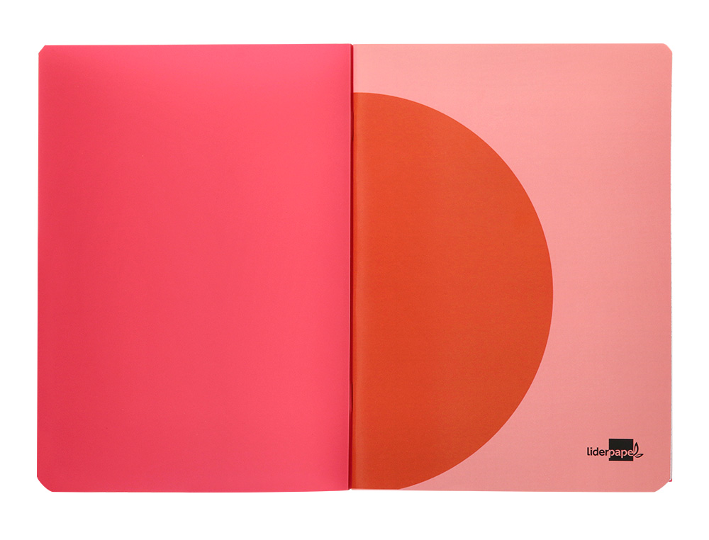 LIBRETA LIDERPAPEL 360 TAPA DE PLASTICO A5 48 HOJAS 90G/M2 5MM CON DOBLE MARGEN COLORES SURTIDOS