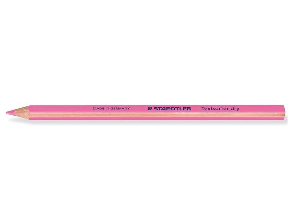 LAPICES FLUORESCENTE STAEDTLER TRIANGULAR TOP STAR ROSA CAJA DE 12 UNIDADES