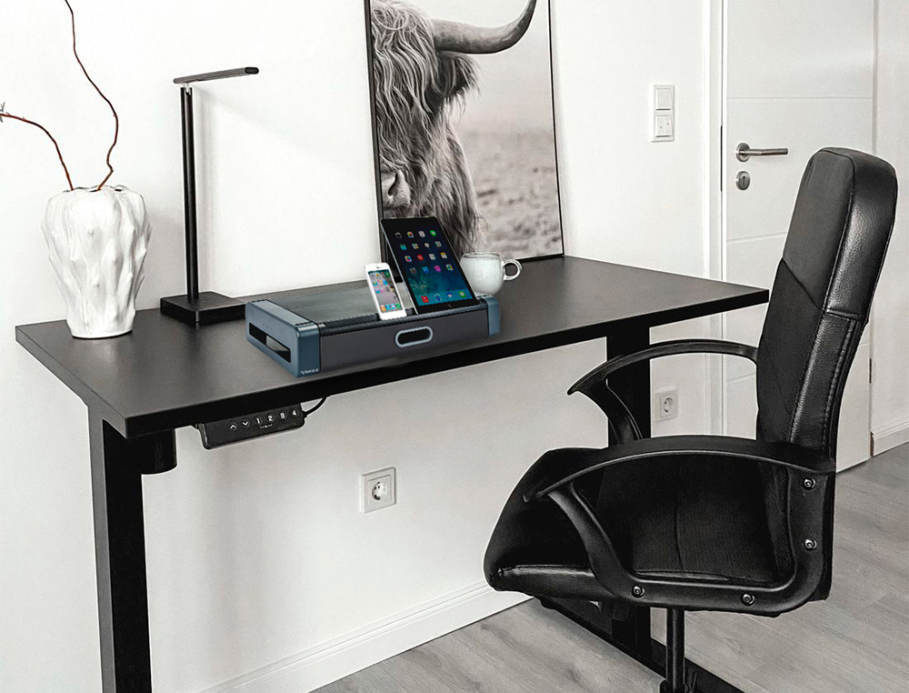 SOPORTE Q-CONNECT DELUXE PARA MONITOR CON CAJON 486X276X96 MM