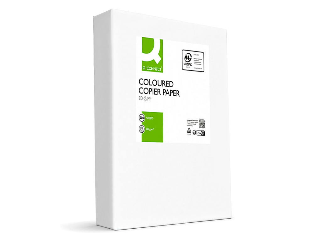 PAPEL COLOR Q-CONNECT DIN A4 80GR CHAMPAGNE PAQUETE DE 500 HOJAS