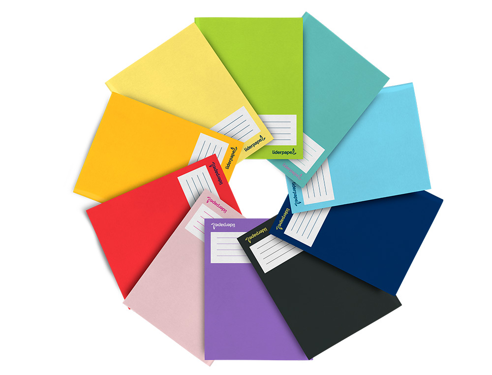 LIBRETA LIDERPAPEL SMART A5 32 HOJAS 60 GR RAYADO N46 COLORES SURTIDOS