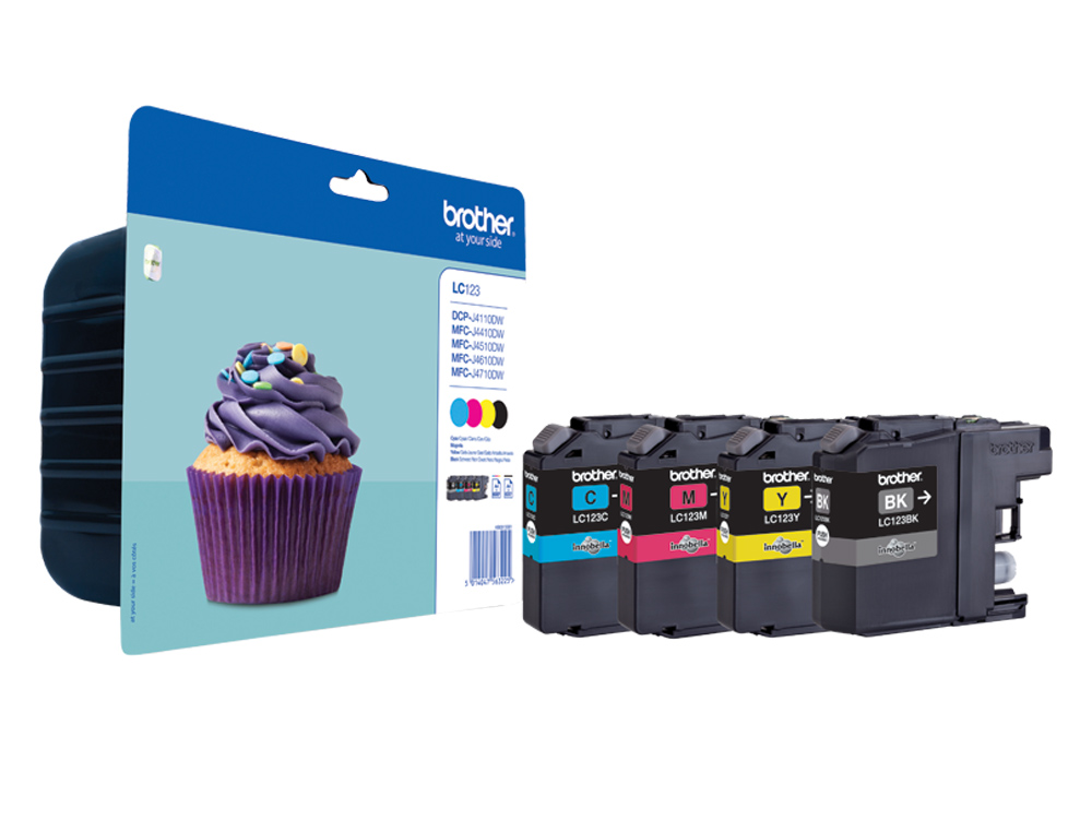 INK-JET BROTHER DCP-J4110DW MFC-J4410DW/4510DW/ 4710DW/6520DW 6720DW/6920DW PACK 4 COLORES -600 PAG
