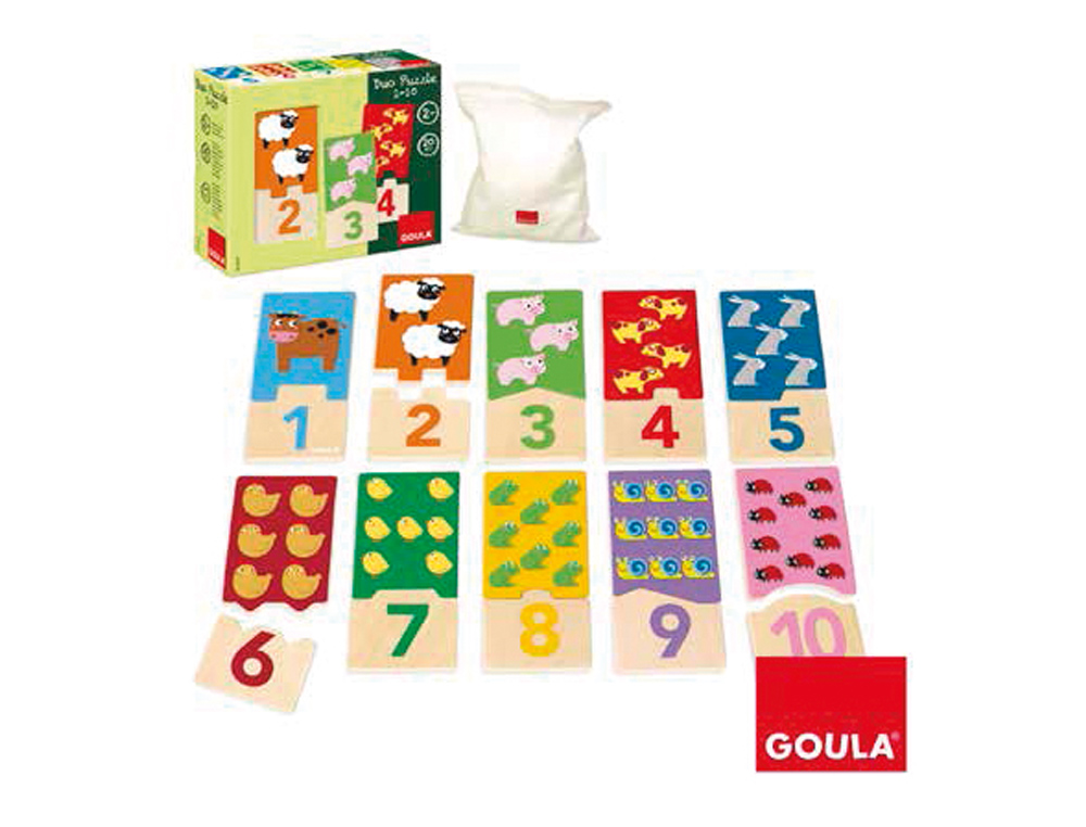 PUZLE GOULA INFANTIL DUO 1-10