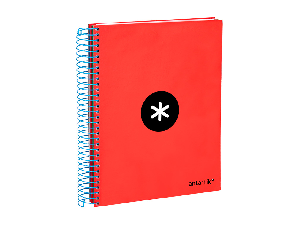 CUADERNO ESPIRAL A5 MICRO ANTARTIK TAPA FORRADA 120 H 100G HORIZONTAL 5 BANDAS6 TALADROS COLORES SURTIDOS