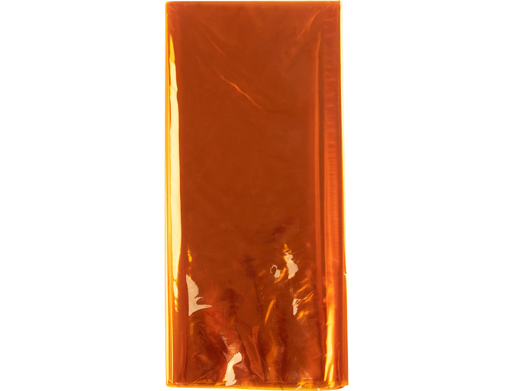 PAPEL CELOFAN LIDERPAPEL 50X70 CM 22G/M2 BOLSA DE 5 HOJAS AMARILLO